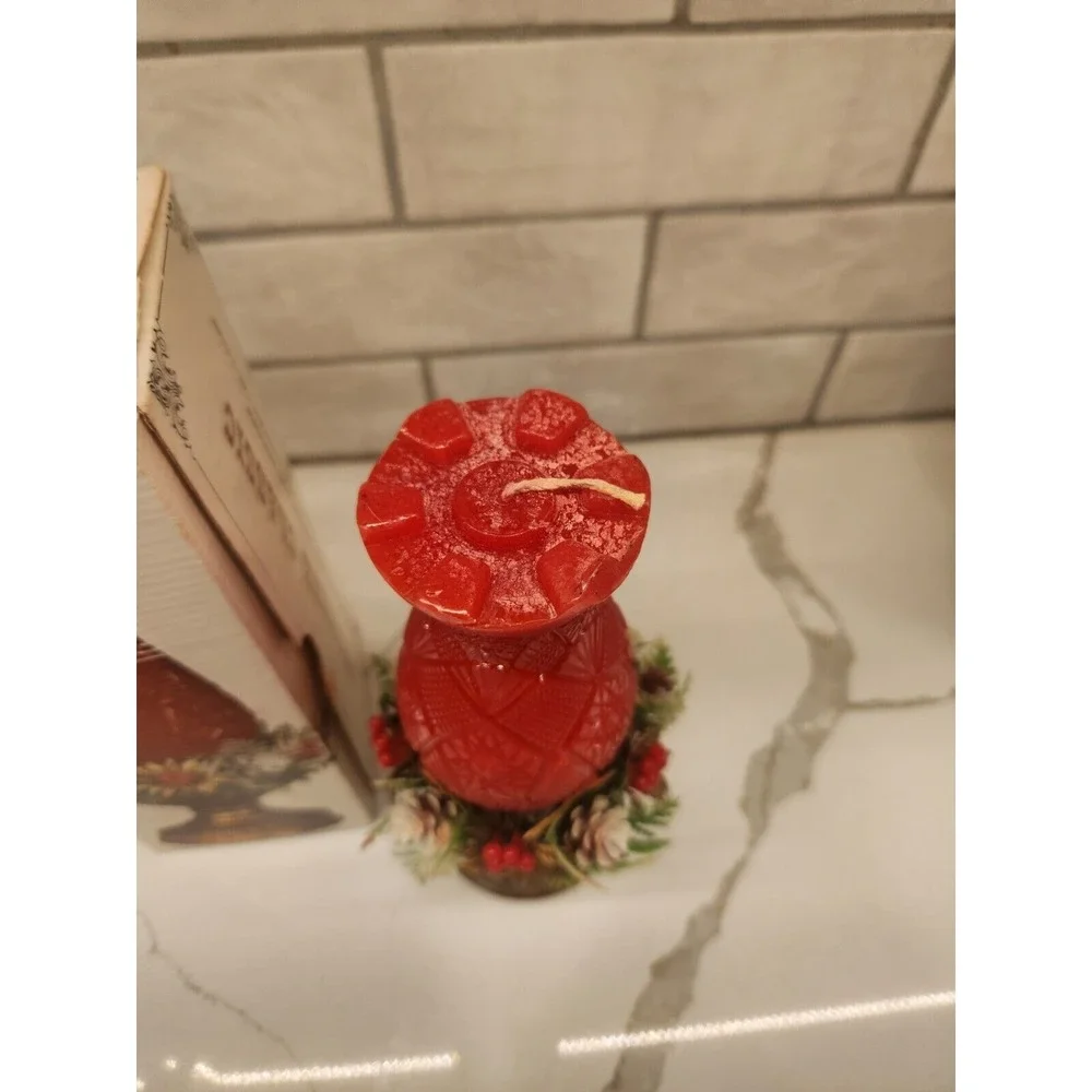 1978 Red‎ Hurricane Classic Christmas Candle 8